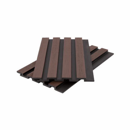 Стеновая панель брусковая двухцветная (13*177/168*3600 мм) 3D, CO-EXTRUSION, PG, коллекция NUSADUA, ДПК, толщина ПВХ - 0,7 мм, цвет: chocolate